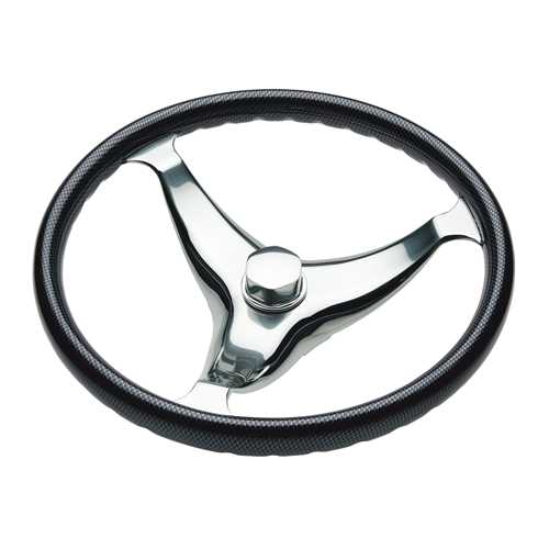 Steering Wheel Evolution  W/Finger Grips And Carbon Fiber Ring